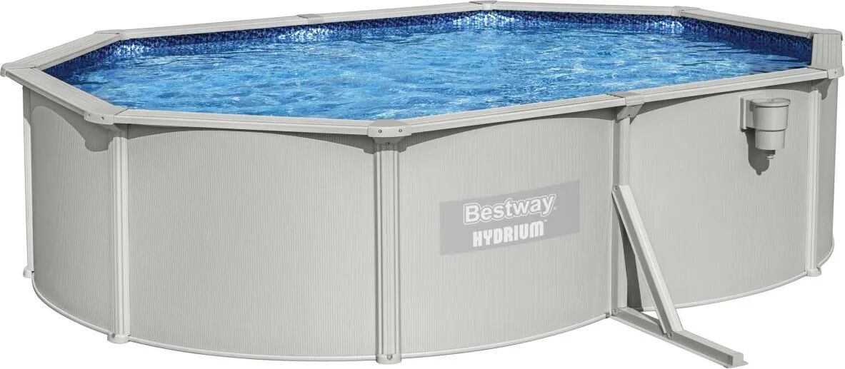bestway piscina fuori terra rigida da giardino piscina esterna 500x360x120 cm con filtro a sabbia da 3.785 l/h - 56586
