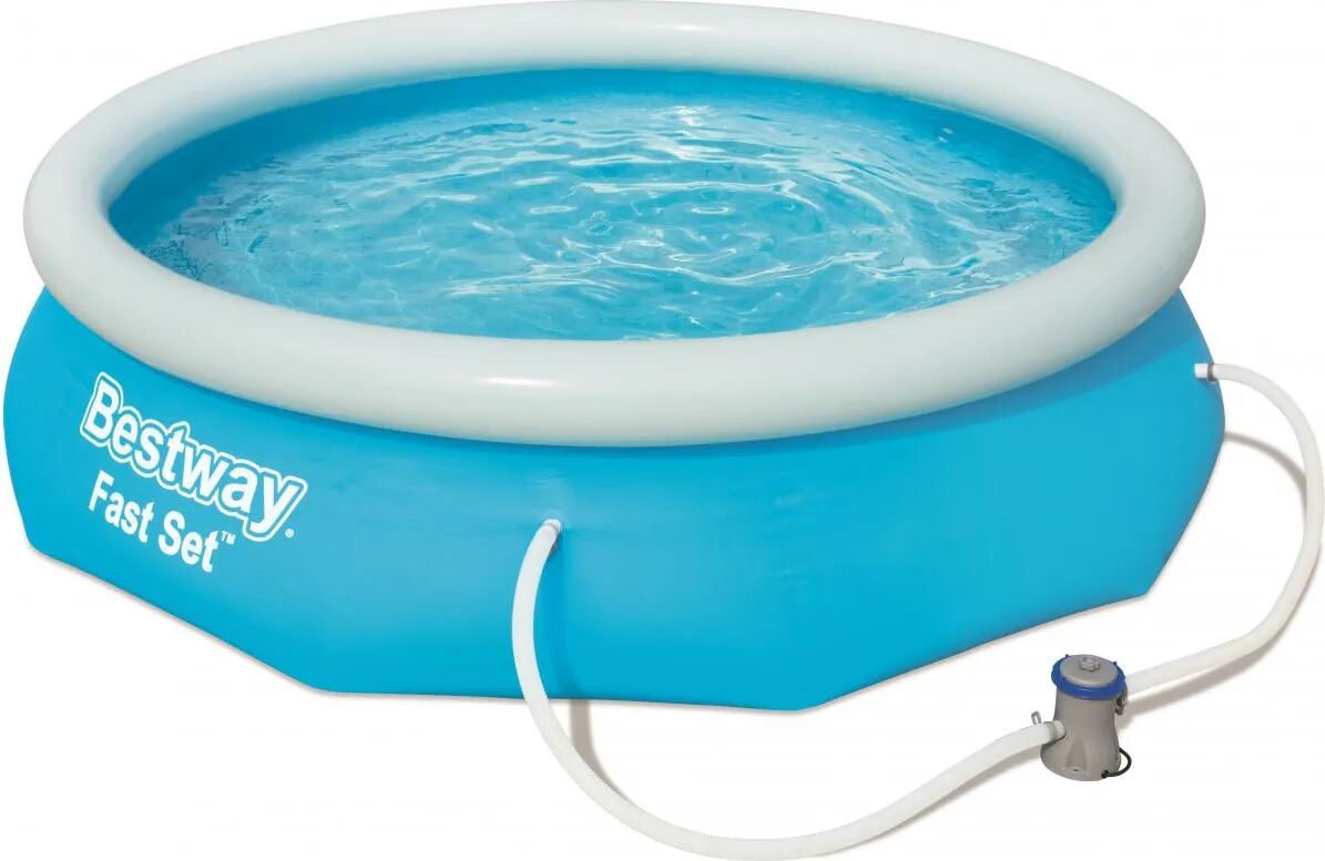 bestway piscina fuori terra autoportante piscina esterna da giardino in pvc triplice strato rotonda Ø 305xh76 cm con pompa filtro da 3638 lt/h - 57270