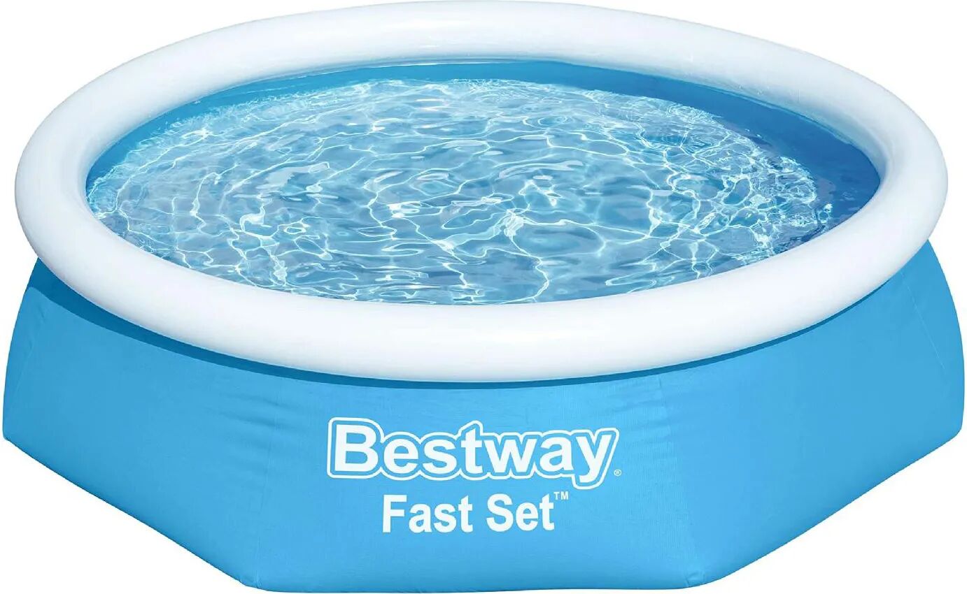 bestway piscina fuori terra autoportante piscina esterna da giardino in pvc rotonda Ø 244x61h cm - 57448 fast set