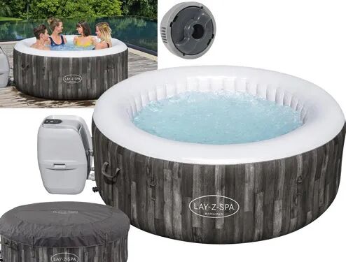 bestway piscina fuori terra idromassaggio gonfiabile da esterno spa 4 posti piscina per giardino ø 180 cm - 60005 bahamas airjet lay-z-spa