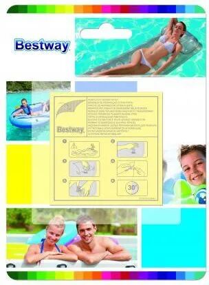 bestway kit riparazione piscine 10 toppe 42 cm heavy - 62068 duty