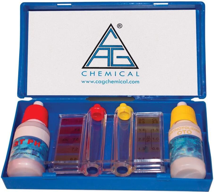 chemical test cloro e ph kit per piscina - kit ph e cloro