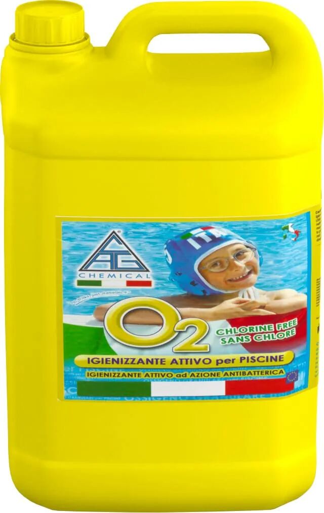 chemical igienizzante per piscine senza cloro multiattivo confezione 5 litri - 02li0050