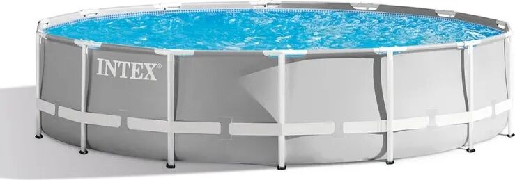 intex piscina fuori terra con telaio portante piscina esterna da giardino rotonda 427x107 cm con pompa filtro - 26720 prism frame