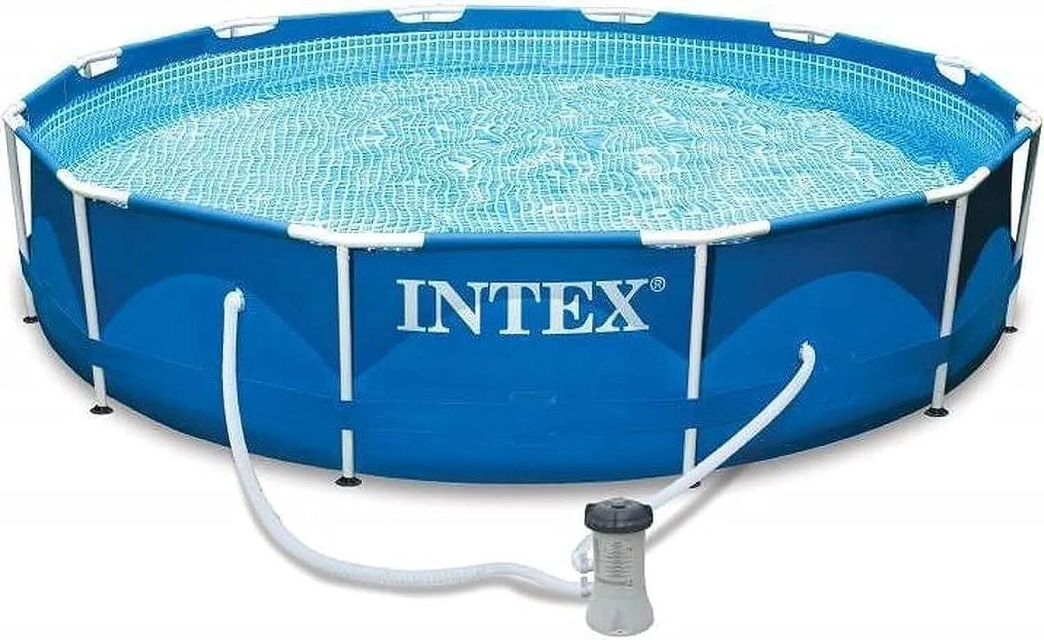 intex piscina fuori terra con telaio portante piscina esterna da giardino rotonda 305x76 cm con pompa filtro - 28202 frame