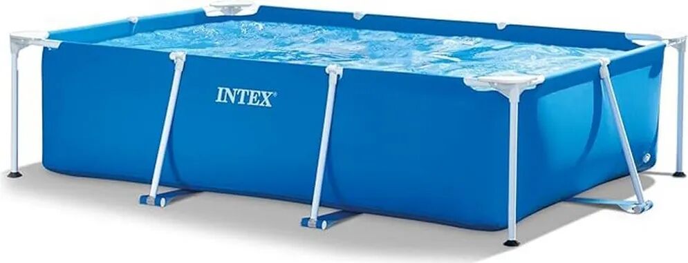 intex piscina fuori terra con telaio portante piscina esterna da giardino in pvc triplice strato rettangolare 260x160x65h cm - 28271 frame