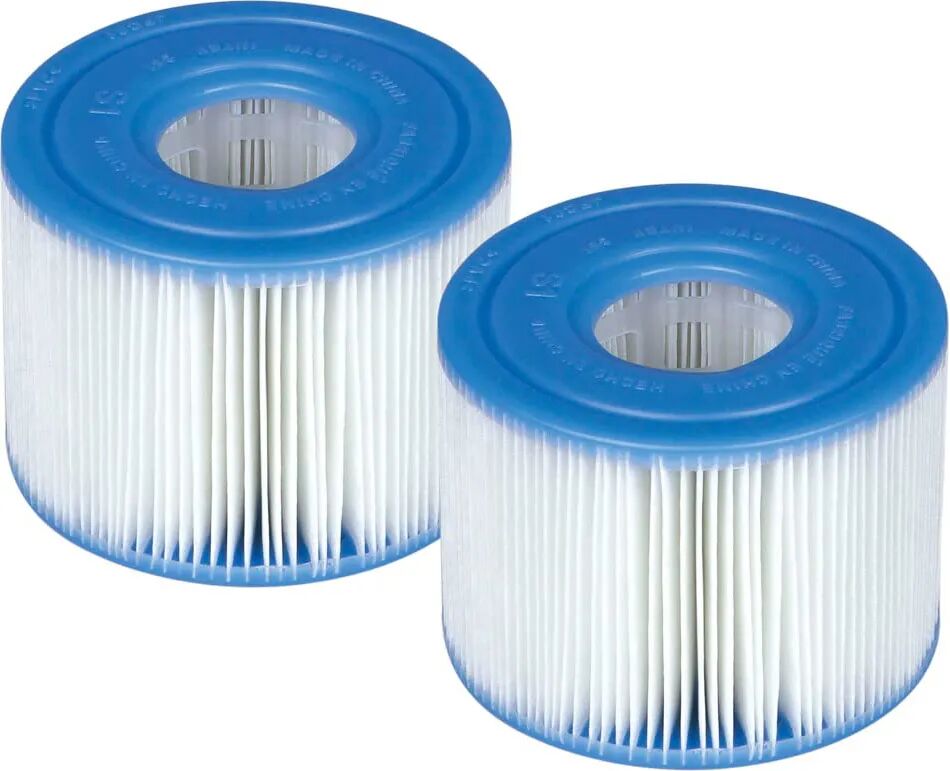 intex cartuccia filtro di ricambio s1 per piscina idromassaggio spa confezione da 2 filtri - 29001/e