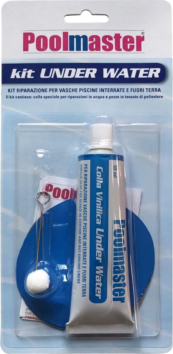 poolmaster kit riparazione pvc per piscine con colla speciale per riparazioen in acqua - tp003