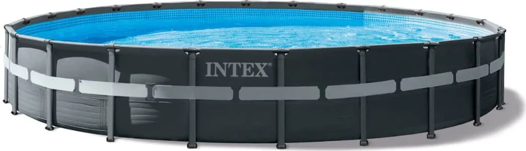 Intex Piscina Fuori Terra con Telaio Portante Piscina Esterna da Giardino Rotonda 732x132 cm con Pompa a Sabbia - 26340 Ultra Frame XTR