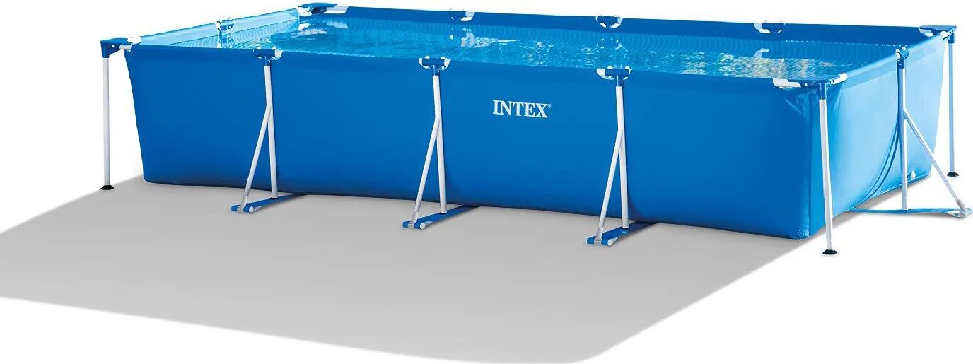 Intex Piscina Fuori Terra con Telaio Portante Piscina Esterna da Giardino in PVC Rettangolare 450x220x84h cm - 28274 Frame