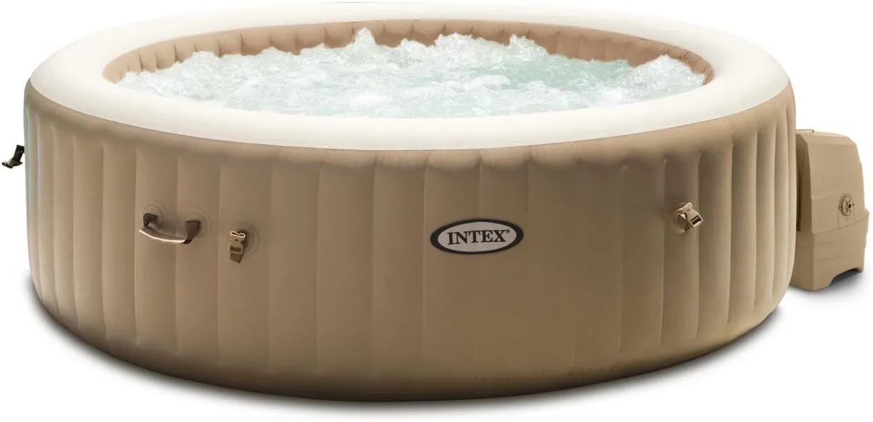 Intex Piscina Fuori Terra Idromassaggio Gonfiabile da Esterno SPA 4 Posti Piscina per Giardino in PVC Ø 196x71h cm - 28426