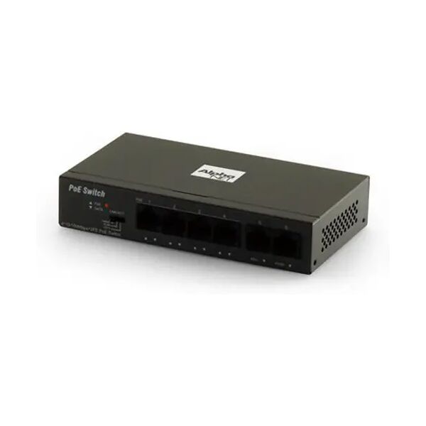 switch fast ethernet 6 porte 4fe(pse)+2fe uplink poe unmanaged con funzione tvcc