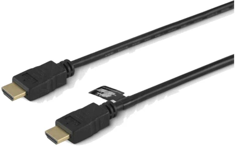 cavo hdmi 2.0 4k standard 1.5mt high speed with ethernet, nero