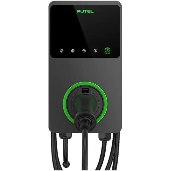 colonnina ricarica auto elettriche autel trifase 22kw 32a ip65 + 4g + lcd cavo 5mt