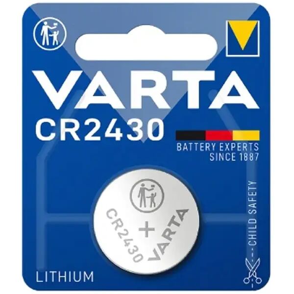 batteria cr2430 3v litio varta piatta bottone