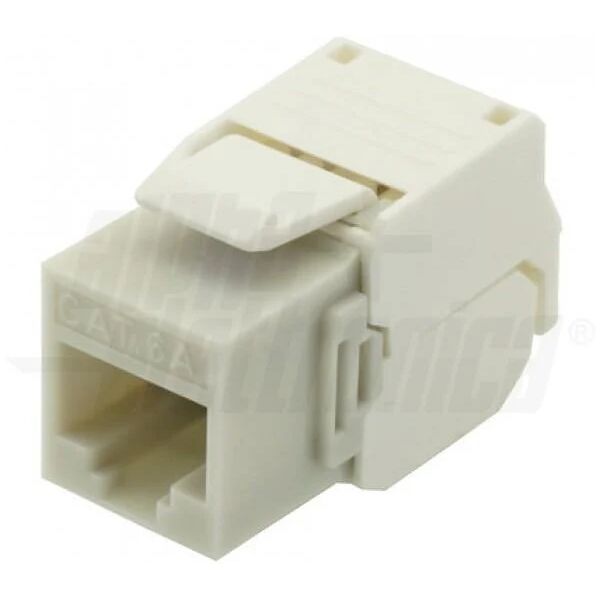 presa rj45 frutto keystone cat.6a utp non schermata crimpaggio senza attrezzi colore grigio