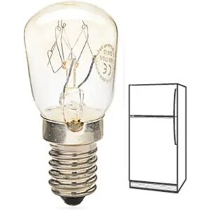 lampadina per frigo e14 15w peretta incandescenza 57 x 25mm