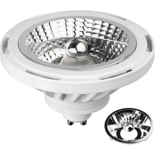 ar111 led gu10 16w luce calda 3000k 1120 lumen fascio regolabile