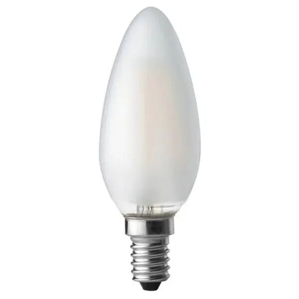 lampadina led a filamento 7w e14 oliva smerigliata luce calda 3000k