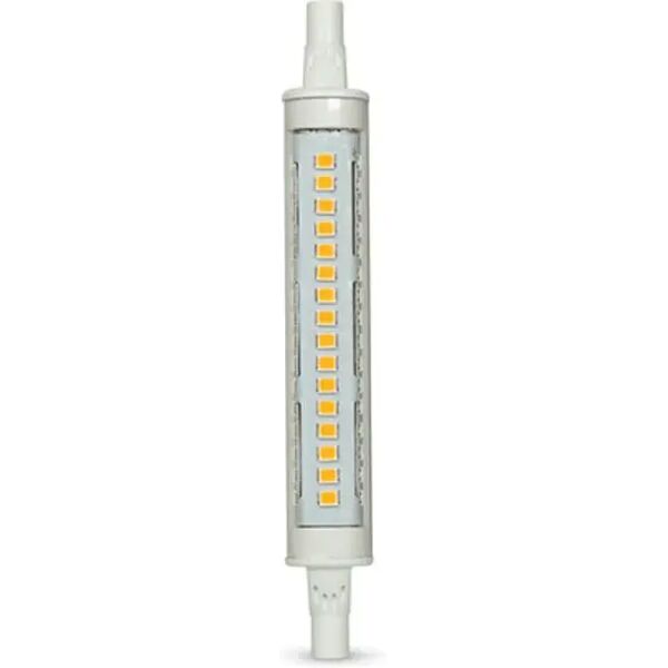 lampadina led r7s 118mm 8w 1170 lumen luce calda 3000k