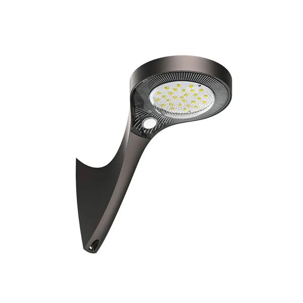 lampada con pannello solare da esterno ip65 con sensore pir crepuscolare 1000 lumen 4000k