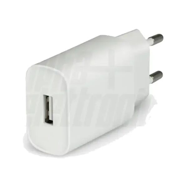 alimentatore usb 5v 2.1a 10.5w 1 porta bianco per lampada tavolo o cellulare