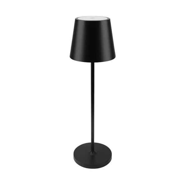 lampada tavolo ricaricabile led nera touch dimmerabile 2700k