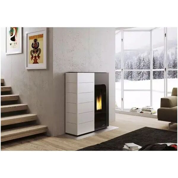 stufa a pellet salvaspazio palazzetti ecofire ginger idro 15 kw