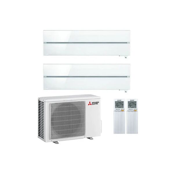 condizionatore mitsubishi kirigamine style bianco perla dual split 12000+12000 btu inverter r32 mxz-2f53vf a+++ wifi