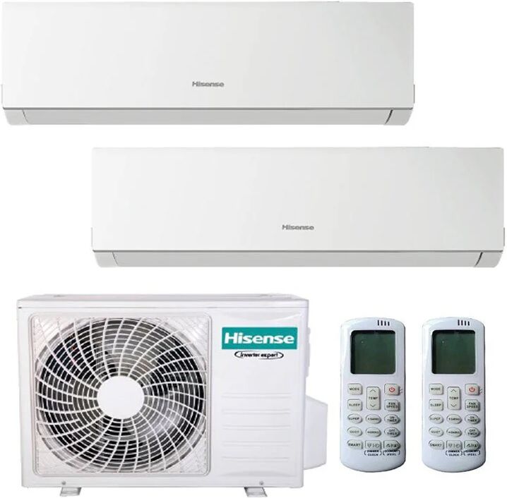 Condizionatore Hisense New Comfort Dual Split 7000+18000 Btu Inverter R32 3Amw52U4Rja A++