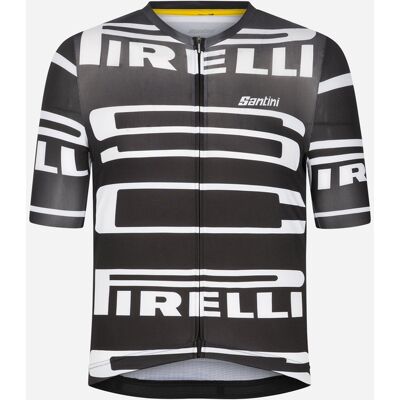 SANTINI Pirelli M - Maglia Ciclismo - Uomo - Nero L SANTINI Pirelli M - Maglia Ciclismo - Uomo - Nero L