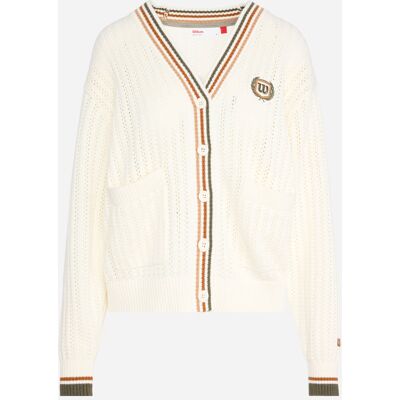 Wilson Wilshire W - Giacca Tennis - Donna - Bianco M Wilson Wilshire W - Giacca Tennis - Donna - Bianco M