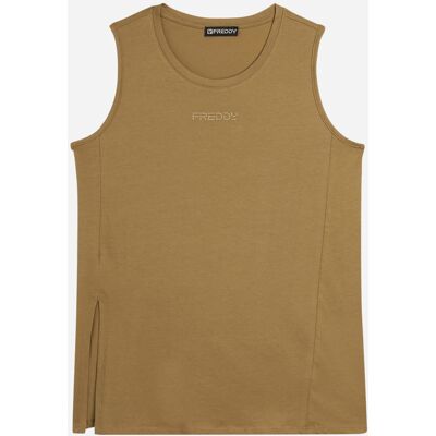 Freddy Small Logo W - Canotta - Donna - Verde M Freddy Small Logo W - Canotta - Donna - Verde M