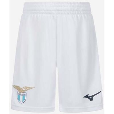 Mizuno Lazio Home 25-26 Jr - Pantaloncini Calcio Ufficiali - Bianco 152CM Mizuno Lazio Home 25-26 Jr - Pantaloncini Calcio Ufficiali - Bianco 152CM