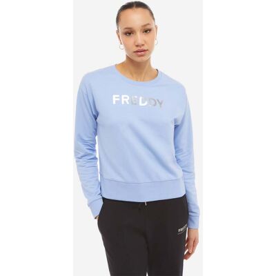 Freddy Strass W - Felpa - Donna - Azzurro XS Freddy Strass W - Felpa - Donna - Azzurro XS