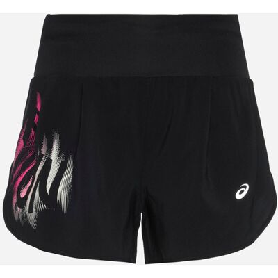 Asics Road Graphic 3.5in W - Short Running - Donna - Nero S Asics Road Graphic 3.5in W - Short Running - Donna - Nero S