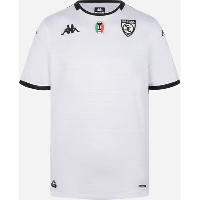 Kappa Spezia Home Kombat 25-26 M - Maglia Calcio Ufficiale - Uomo - Color Mix XL Kappa Spezia Home Kombat 25-26 M - Maglia Calcio Ufficiale - Uomo - Color Mix XL