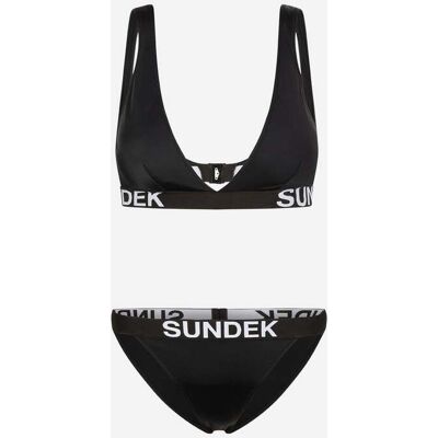 Sundek Vela Banda Logo W - Bikini - Donna - Nero XS Sundek Vela Banda Logo W - Bikini - Donna - Nero XS