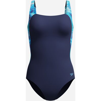 Speedo Printed Luna Lustre W - Costume Piscina - Donna - Blu 50 Speedo Printed Luna Lustre W - Costume Piscina - Donna - Blu 50