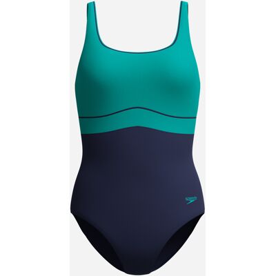 Speedo Solid Contour Eclipse W - Costume Piscina - Donna - Blu 50 Speedo Solid Contour Eclipse W - Costume Piscina - Donna - Blu 50