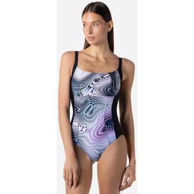 AQUARAPID Arlette W - Costume Piscina - Donna - Nero 44 AQUARAPID Arlette W - Costume Piscina - Donna - Nero 44