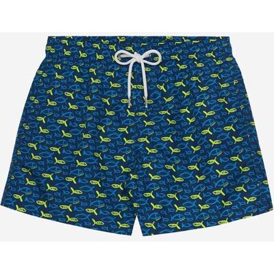 Sundek Print Fish 14" M - Boxer Mare - Uomo - Blu XL Sundek Print Fish 14" M - Boxer Mare - Uomo - Blu XL