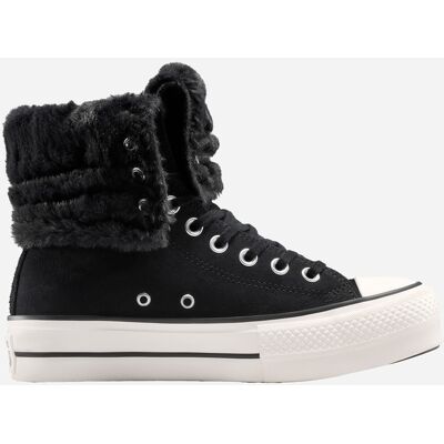 Converse Chuck Taylor All Star Fold Over Lift X-high W - Scarpe Sneakers - Donna - Nero 37,5 Converse Chuck Taylor All Star Fold Over Lift X-high W - Scarpe Sneakers - Donna - Nero 37,5