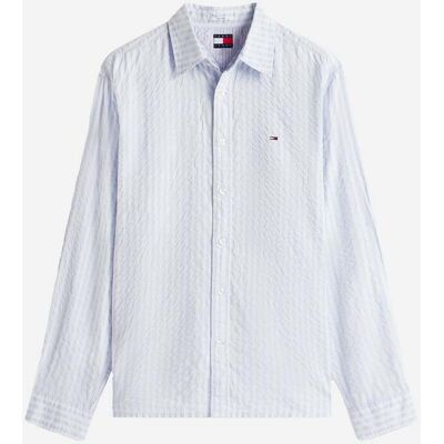 Tommy Hilfiger Seersucker Stripe M - Camicia - Uomo - Blu XL Tommy Hilfiger Seersucker Stripe M - Camicia - Uomo - Blu XL
