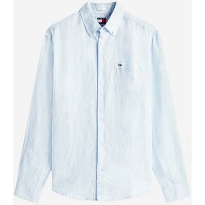 Tommy Hilfiger Linen M - Camicia - Uomo - Blu L Tommy Hilfiger Linen M - Camicia - Uomo - Blu L