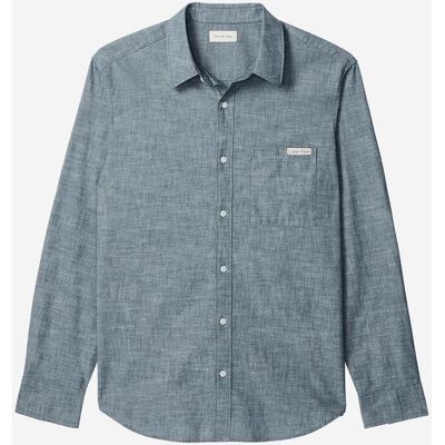 Calvin Klein Chambray M - Camicia - Uomo - Azzurro nd_M Calvin Klein Chambray M - Camicia - Uomo - Azzurro nd_M