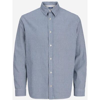 Jack & Jones Seersucker Bacchettin M - Camicia - Uomo - Blu XL Jack & Jones Seersucker Bacchettin M - Camicia - Uomo - Blu XL
