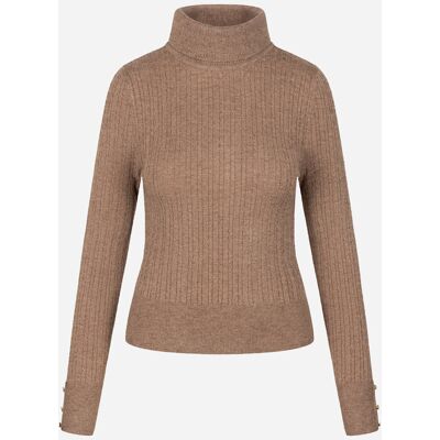 Only Lea Trecce W - Maglione - Donna - Marrone XS Only Lea Trecce W - Maglione - Donna - Marrone XS