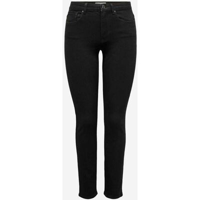 Only Sui Mid Slim 32" W - Jeans - Donna - Nero L Only Sui Mid Slim 32" W - Jeans - Donna - Nero L