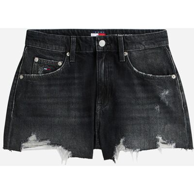 Tommy Hilfiger Hot Denim W - Short - Donna - Nero W25 Tommy Hilfiger Hot Denim W - Short - Donna - Nero W25